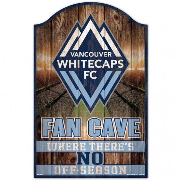 Vancounver Whitecaps Sign 11x17 Wood Fan Cave Design