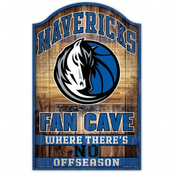 Dallas Mavericks Sign 11x17 Wood Fan Cave Design