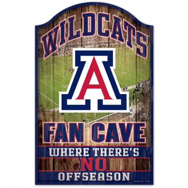 Arizona Wildcats Sign 11x17 Wood Fan Cave Design