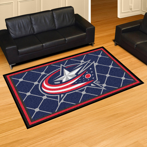 NHL - Columbus Blue Jackets 5x8 Rug 59.5"x88"