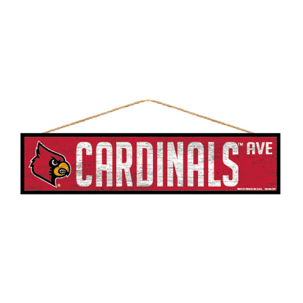 Louisville Cardinals Sign 4x17 Wood Avenue Design