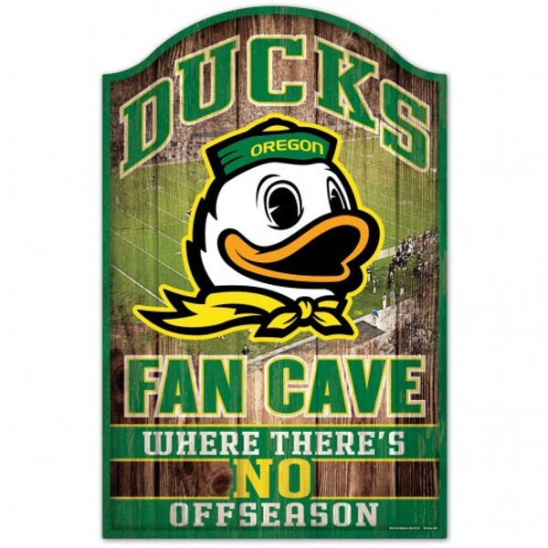 Oregon Ducks Sign 11x17 Wood Fan Cave Design