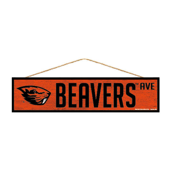 Oregon State Beavers Sign 4x17 Wood Avenue Design