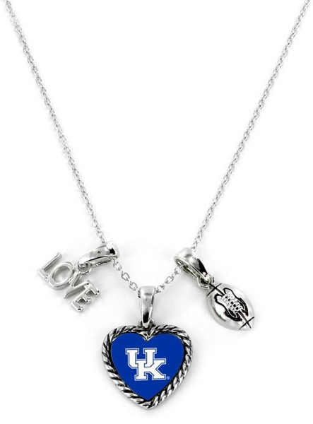 Kentucky Wildcats Necklace Charmed Sport Love Football