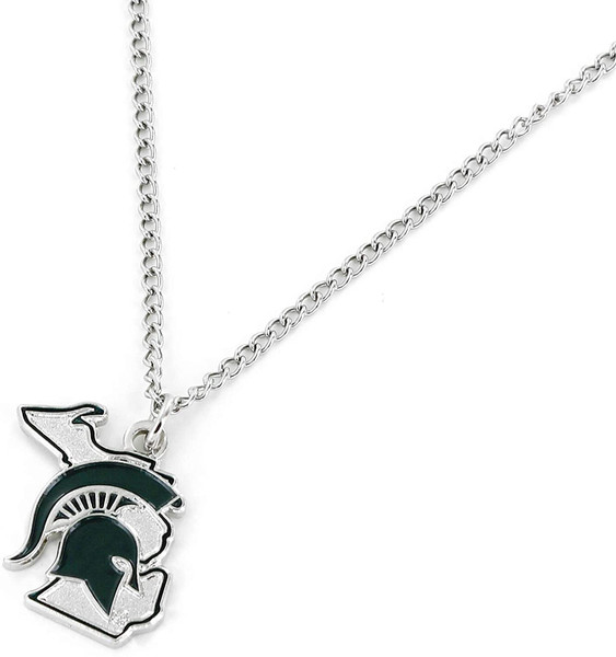 Michigan State Spartans Necklace State Design