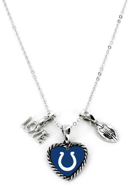 Indianapolis Colts Necklace Charmed Sport Love Football