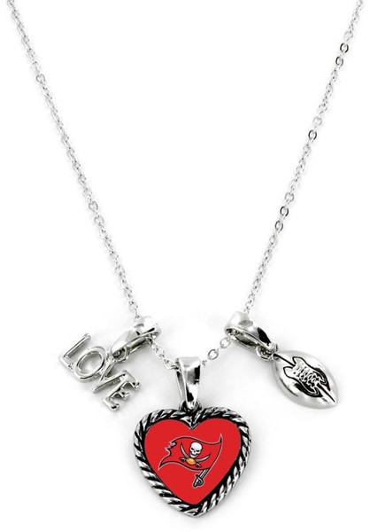 Tampa Bay Buccaneers Necklace Charmed Sport Love Football