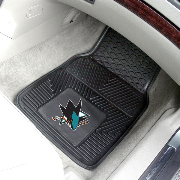 NHL - San Jose Sharks 2-pc Vinyl Car Mat Set 17"x27"