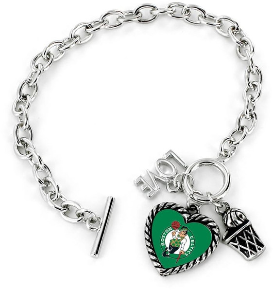 Boston Celtics Bracelet Charmed Sport Love Basketball