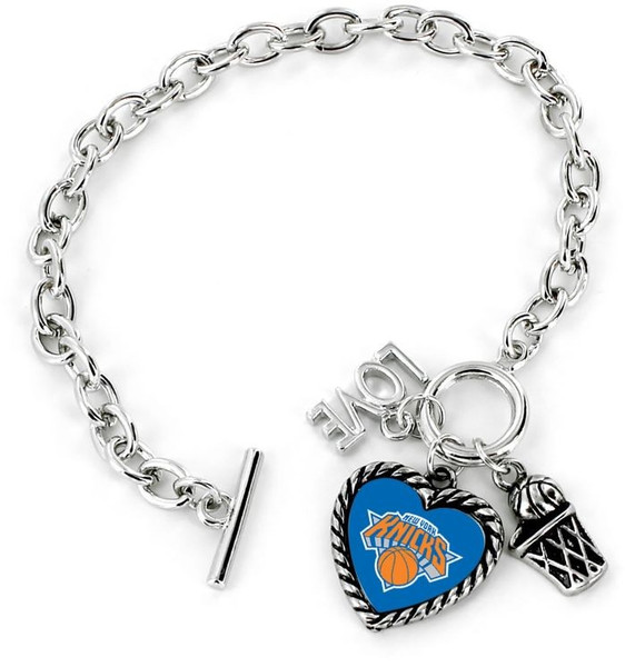 New York Knicks Bracelet Charmed Sport Love Basketball