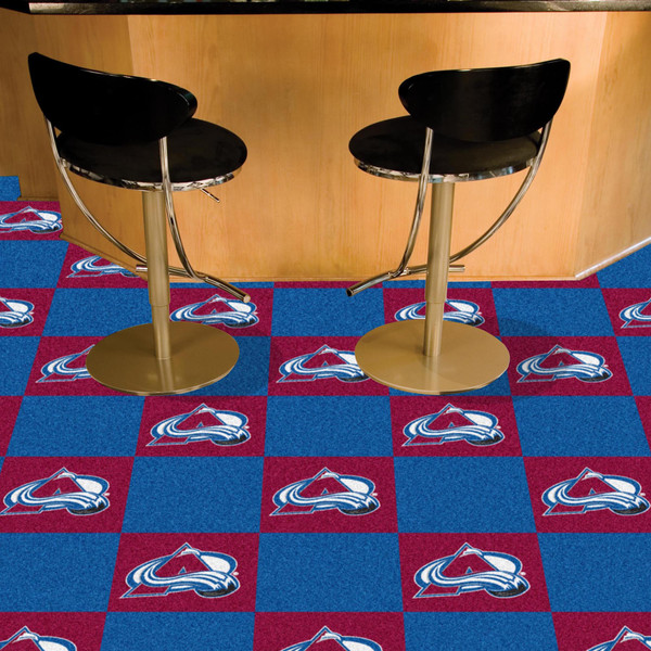 NHL - Colorado Avalanche Team Carpet Tiles 18"x18" tiles