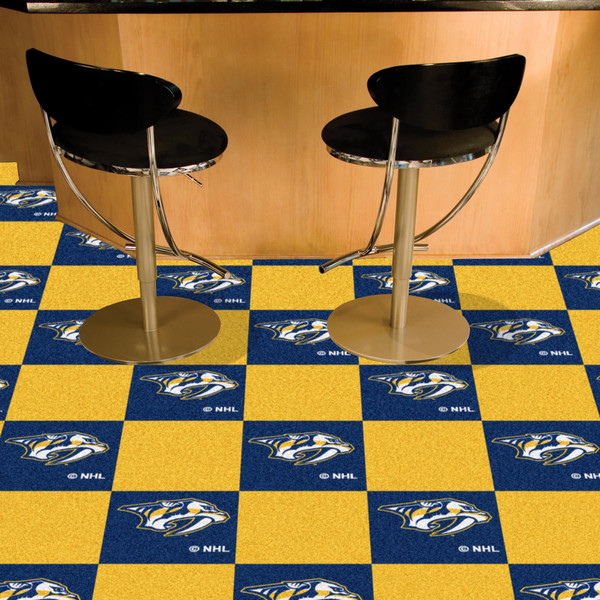NHL - Nashville Predators Team Carpet Tiles 18"x18" tiles
