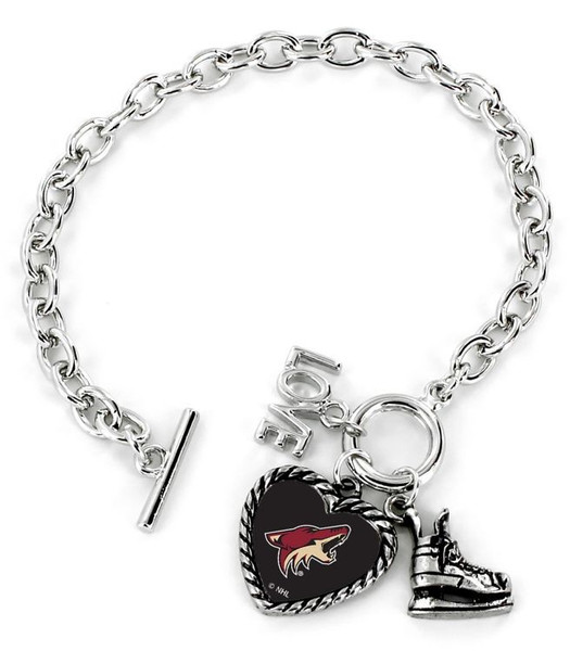 Arizona Coyotes Bracelet Charmed Sport Love Skate