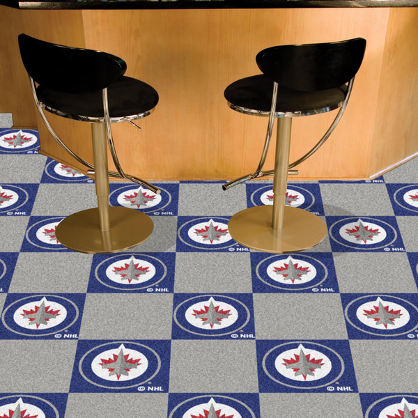 NHL - Winnipeg Jets Team Carpet Tiles 18"x18" tiles