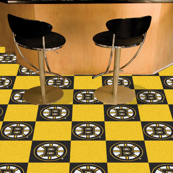 NHL - Boston Bruins Team Carpet Tiles 18"x18" tiles
