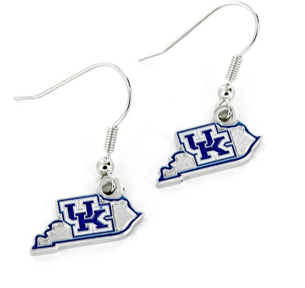 Kentucky Wildcats Earrings State Design