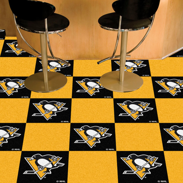 NHL - Pittsburgh Penguins Team Carpet Tiles 18"x18" tiles