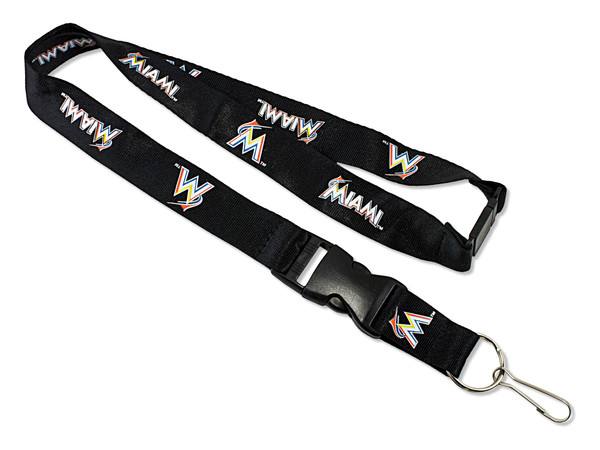 Miami Marlins Lanyard Black