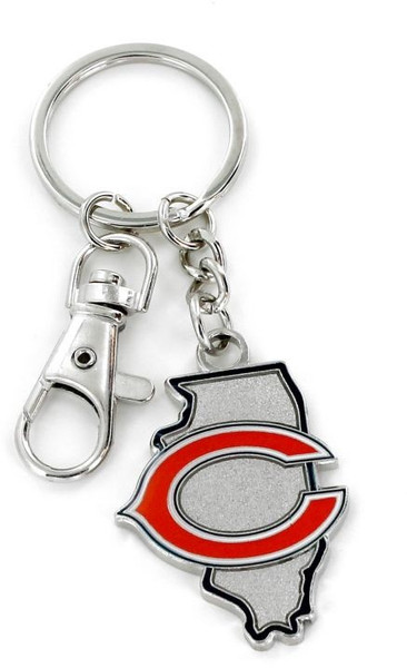 Chicago Bears Keychain State Design