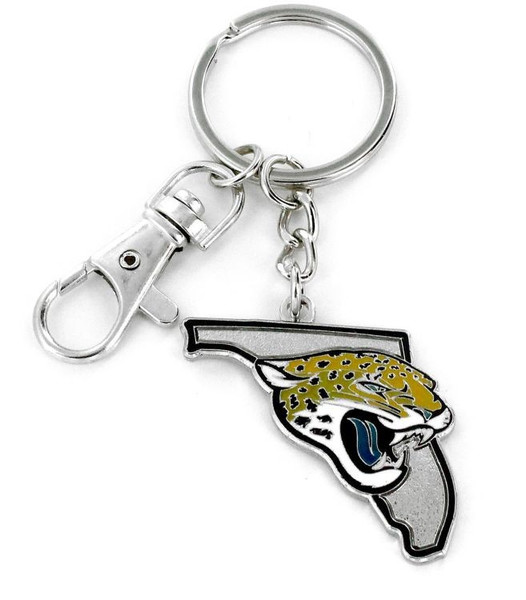 Jacksonville Jaguars Keychain State Design