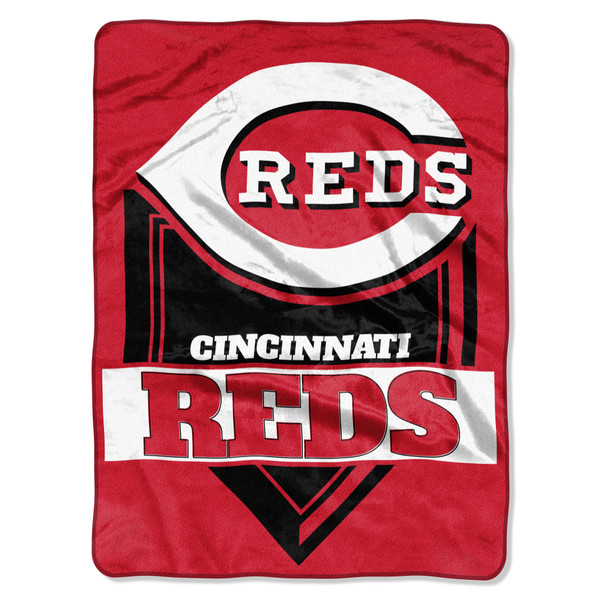 Cincinnati Reds Blanket 60x80 Raschel Home Plate Design