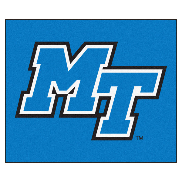 Middle Tennessee State University - Middle Tennessee Blue Raiders Tailgater Mat "Italic MT" Logo Blue