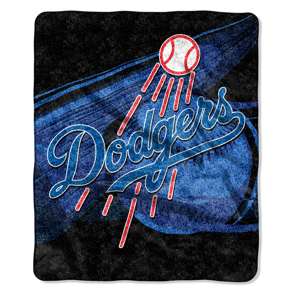 Los Angeles Dodgers Blanket 50x60 Sherpa Big Stick Design