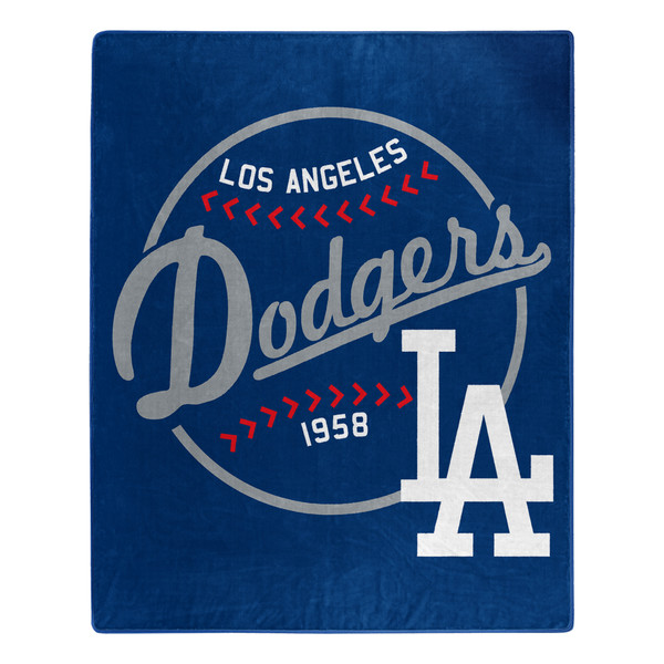 Los Angeles Dodgers Blanket 50x60 Raschel Moonshot Design