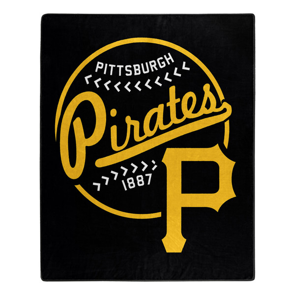 Pittsburgh Pirates Blanket 50x60 Raschel Moonshot Design