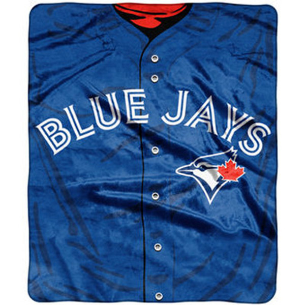 Toronto Blue Jays Blanket 50x60 Raschel Jersey Design Alternate UPC