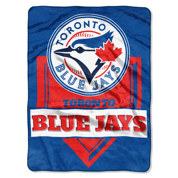 Toronto Blue Jays Blanket 60x80 Raschel Home Plate Design
