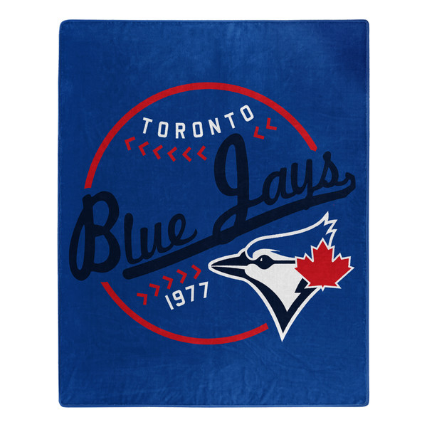 Toronto Blue Jays Blanket 50x60 Raschel Moonshot Design