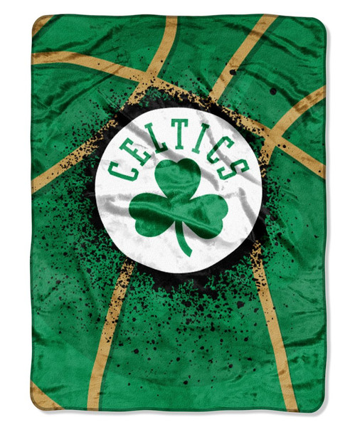 Boston Celtics Blanket 60x80 Raschel Shadow Play Design