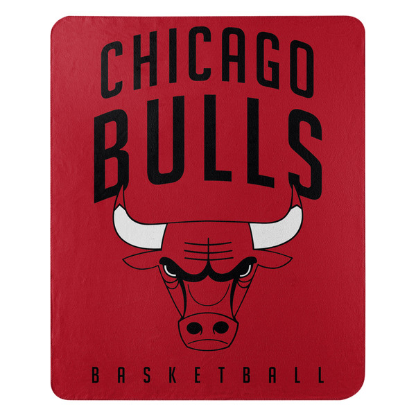 Chicago Bulls Blanket 50x60 Fleece Layup Design