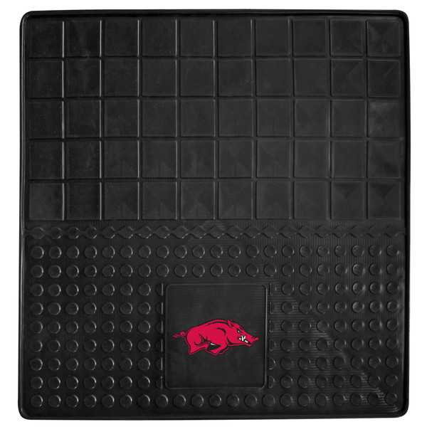 University of Arkansas - Arkansas Razorbacks Heavy Duty Vinyl Cargo Mat Razorback Primary Logo Black