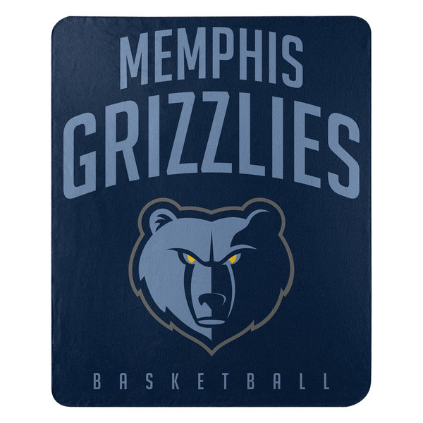 Memphis Grizzlies Blanket 50x60 Fleece Lay Up Design