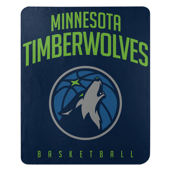 Minnesota Timberwolves Blanket 50x60 Fleece Lay Up Design