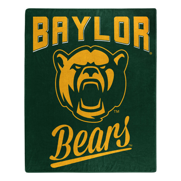 Baylor Bears Blanket 50x60 Raschel Alumni Design