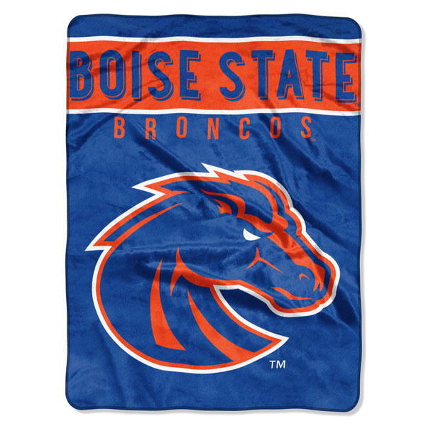 Boise State Broncos Blanket 60x80 Raschel Basic Design
