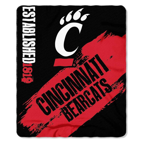 Cincinnati Bearcats Blanket 50x60 Fleece Painted Design
