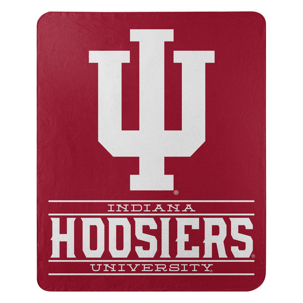 Indiana Hoosiers Blanket 50x60 Fleece Control Design