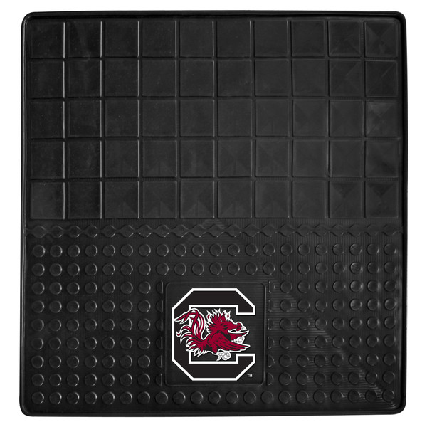 University of South Carolina - South Carolina Gamecocks Heavy Duty Vinyl Cargo Mat Gamecock G Primary Logo Black