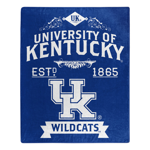 Kentucky Wildcats Blanket 50x60 Raschel Alumni Design
