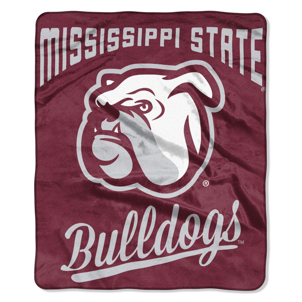 Mississippi State Bulldogs Blanket 50x60 Raschel Alumni Design