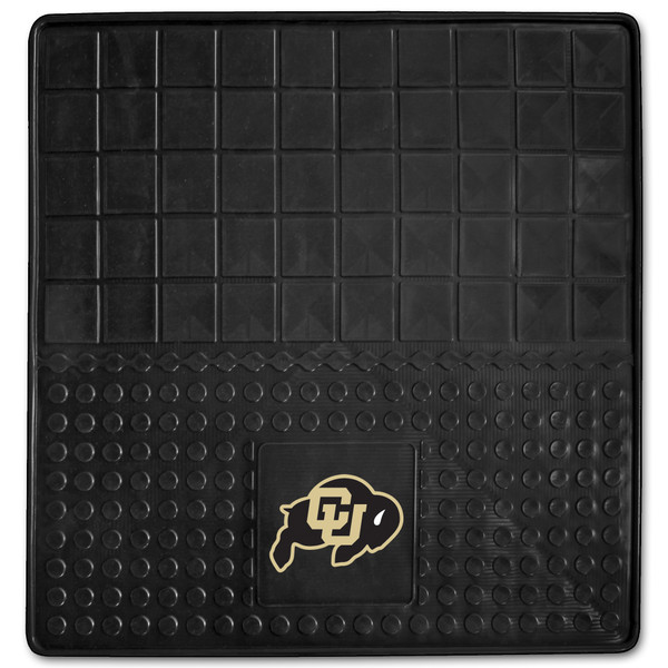 University of Colorado - Colorado Buffaloes Heavy Duty Vinyl Cargo Mat CU Buffalo Primary Logo Black