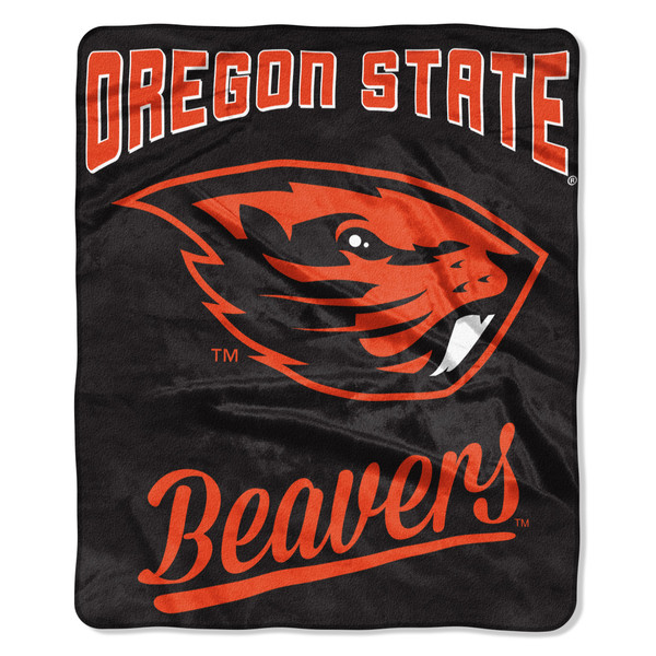 Oregon State Beavers Blanket 50x60 Raschel Alumni Design