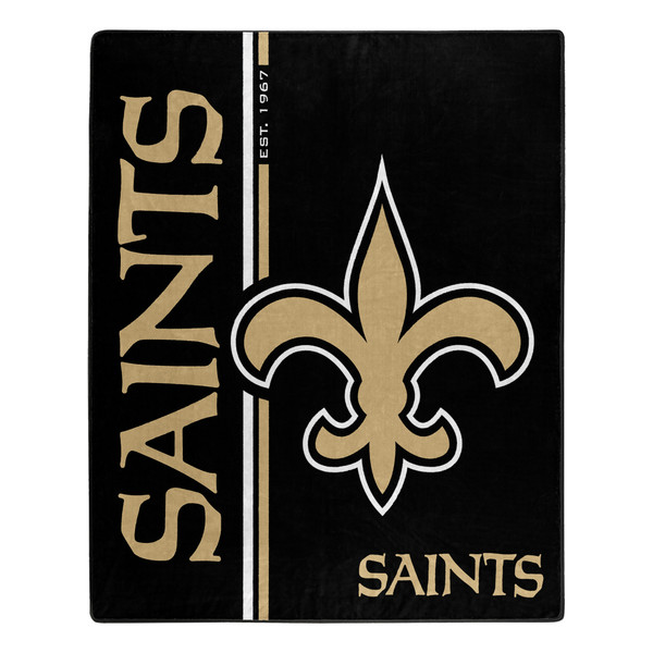 New Orleans Saints Blanket 50x60 Raschel Restructure Design