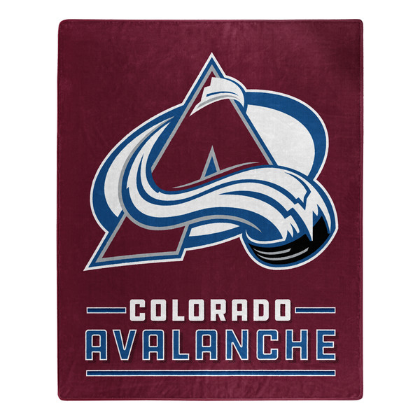 Colorado Avalanche Blanket 50x60 Raschel Interference Design