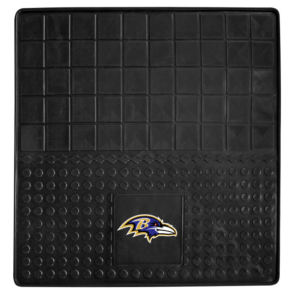 Baltimore Ravens Heavy Duty Vinyl Cargo Mat Raven Head Primary Logo Black