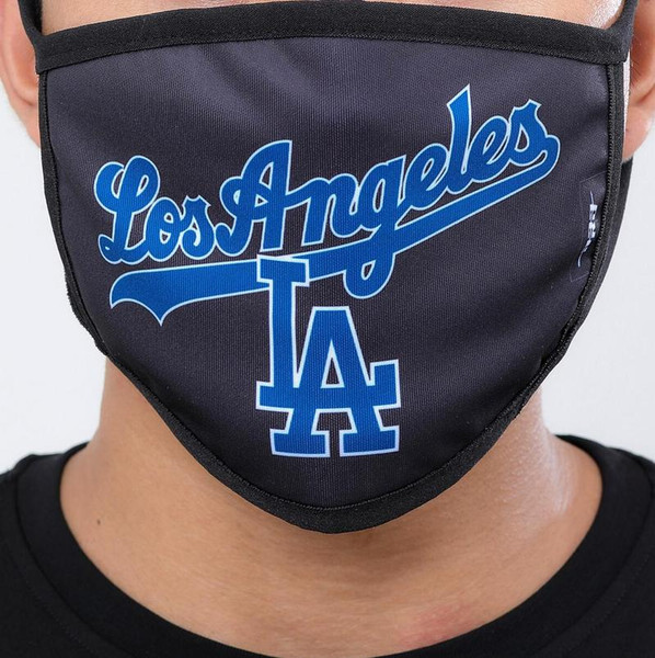 Pro Standard 2 Piece Set MLB Los Angeles Dodgers Adult Face Mask